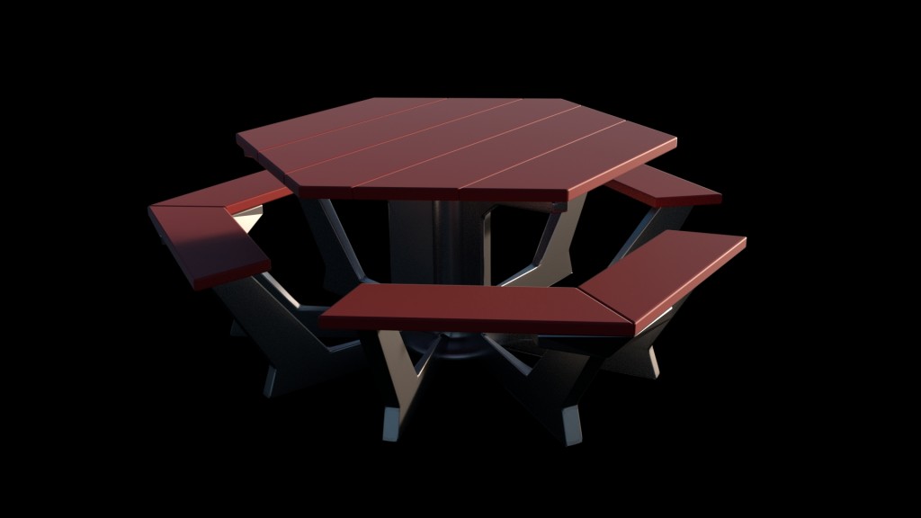 Hexagonal Picnic Table preview image 1